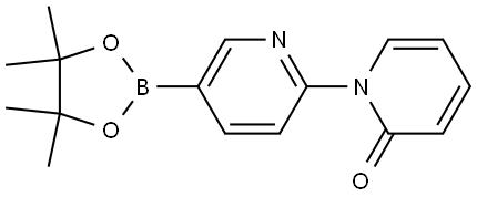 6-(1H-吡啶-2-酮)吡啶-3-硼酸频哪酯, 1353879-66-9, 结构式