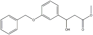 3-(3-(Benzyloxy)phenyl)-3-hydroxypropanoic Acid Methyl Ester Structure