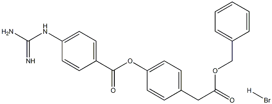 4-[[4-[(AMinoiMinoMethyl)aMino]benzoyl]oxy]benzeneacetic Acid PhenylMethyl Ester HydrobroMide Structure