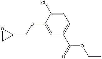 4-Chloro-3-(oxiran-2-ylMethoxy)benzoic Acid Ethyl Ester Structure