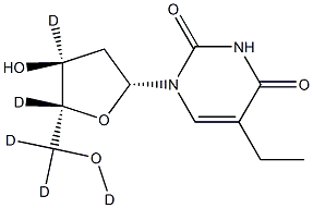 5-Ethyl-2'-deoxyuridine-d5 Structure