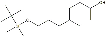 8-((tert-ButyldiMethylsilyl)oxy)-5-Methyloctan-2-ol,,结构式