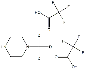N-(Methyl-d3)piperazine Di-trifluoroacetic Acid Salt Structure