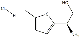 (R)-2-AMINO-2-(5-METHYLTHIOPHEN-2-YL)ETHANOL HYDROCHLORIDE, , 结构式