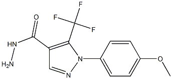 1-(4-Methoxyphenyl)-5-(trifluoroMethyl)-1H-pyrazole-4-carbohydrazide Struktur