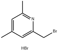 2-(BroMoMethyl)-4,6-diMethylpyridine hydrobroMide Structure