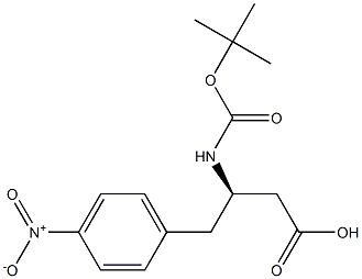 Boc-4-nitro-L-b-hoMophenylalanine Structure