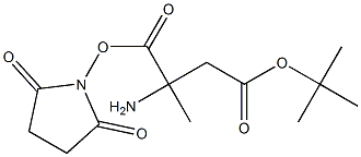 Boc-a-aMinoisobutyric acid N-hydroxysucciniMide ester Structure