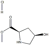 cis-4-Hydroxy-d-proline Methyl ester hydrochloride Struktur