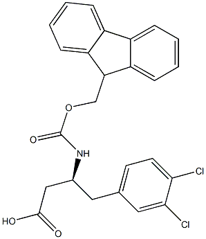FMoc-3,4-dichloro-D-b-hoMophenylalanine 结构式