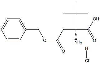 L-Aspartic acid b-benzyl ester a-tert-butyl ester hydrochloride Structure