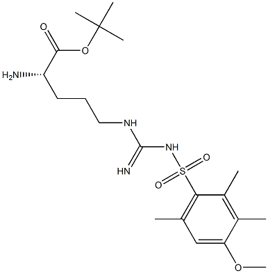Nw-(4-Methoxy-2,3,6-triMethylbenzenesulfonyl)-L-arginine tert-butyl ester Structure