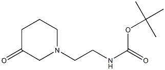 tert-Butyl 2-(3-oxopiperidin-1-yl)ethylcarbaMate Struktur