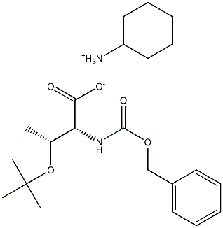 Z-O-tert-butyl-D-allo-threonine cyclohexylaMMoniuM salt Structure