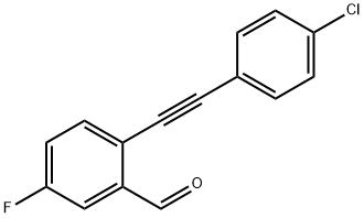 (2 -(4 -氯苯基)乙炔基)-5-氟苯甲醛,1939148-83-0,结构式