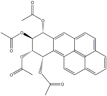 (7R,8S,9S,10S)-7,8,9,10-Tetrahydrobenzo[a]pyrene-7,8,9,10-tetrol 7,8,9,10-Tetraacetate Structure