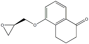 (R)-5-(Oxiran-2-ylMethoxy)-3,4-dihydronaphthalen-1(2H)-one Structure