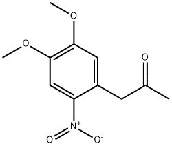 1-(4,5-二甲氧基-2-硝基苯基)丙-2-酮 结构式