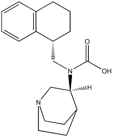 (S)-quinuclidin-3-yl(((S)-1,2,3,4-tetrahydronaphthalen-1-yl)Methyl)carbaMic acid Structure