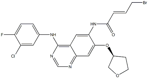  (S,E)-4-broMo-N-(4-((3-chloro-4-fluorophenyl)aMino)-7-((tetrahydrofuran-3-yl)oxy)quinazolin-6-yl)but-2-enaMide