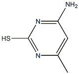 4-氨基-6-甲基嘧啶-2-硫醇,,结构式