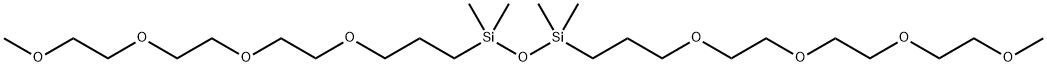 双(甲氧基三乙烯氧基丙基)四甲基二硅氧烷, 1115220-12-6, 结构式