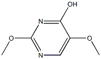 2,5-二甲氧基-4-羟基嘧啶, , 结构式