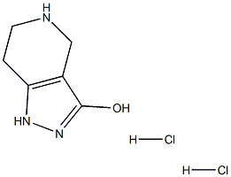 4,5,6,7-Tetrahydro-1H-pyrazolo[4,3-c]pyridin-3-ol dihydrochloride Struktur