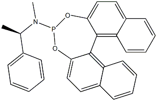 S-N-Methyl-N-[(1R)-1-phenylethyl]-Dinaphtho[2,1-d:1',2'-f][1,3,2]dioxaphosphepin-4-aMine 结构式