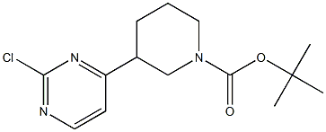 tert-butyl 3-(2-chloropyriMidin-4-yl)piperidine-1-carboxylate Struktur