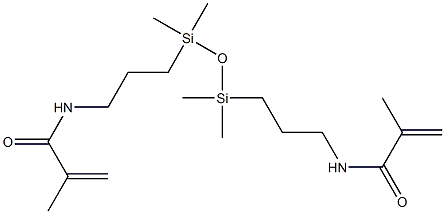 1,3-BIS(3-METHACRYLAMIDOPROPYL)TETRAMETHYLDISILOXANE Structure
