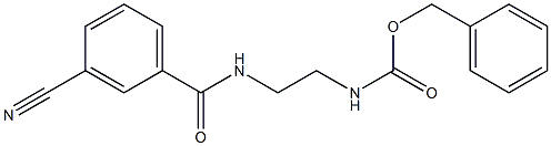 [2-(3-Cyano-benzoylaMino)-ethyl]-carbaMic acid benzyl ester Struktur