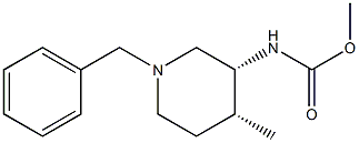Methyl ((3R,4R)-1-benzyl-4-Methylpiperidin-3-yl)carbaMate Struktur