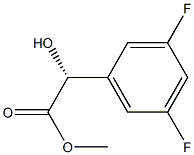 (R)-Methyl 2-(3,5-difluorophenyl)-2-hydroxyacetate 结构式