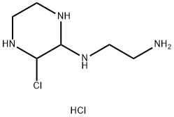 N1-(3-chloropiperazin-2-yl)ethane-1,2-diaMine hydrochloride Structure