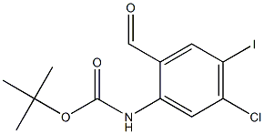 (5-Chloro-2-forMyl-4-iodo-phenyl)-carbaMic acid tert-butyl ester Struktur