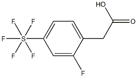 2-氟-4-(无氟硫代)苯乙酸, , 结构式