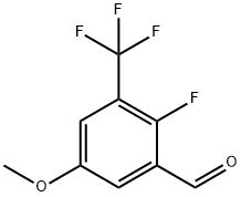 2-氟-5-甲氧基-3-(三氟甲基)苯甲醛, 1373920-67-2, 结构式
