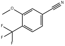 3-甲氧基-4-(三氟甲基)苯腈, 447-93-8, 结构式