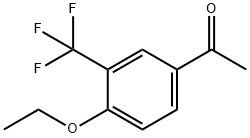 4'-乙氧基-3'-(三氟甲基)乙酰苯,851263-13-3,结构式