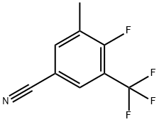 4-Fluoro-3-Methyl-5-(trifluoroMethyl)benzonitrile, 97% Struktur