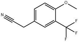 4-Methoxy-3-(trifluoroMethyl)phenylacetonitrile, 97% 化学構造式