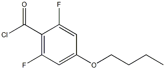 4-n-Butoxy-2,6-difluorobenzoyl chloride, 97% Struktur