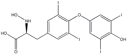 O-(4-Hydroxy-3,5-diiodophenyl)-3,5-diiodo-hydroxy-l-tyrosine Structure