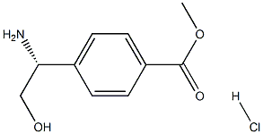 METHYL 4-((1R)-1-AMINO-2-HYDROXYETHYL)BENZOATE HCl Structure