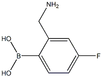 2-(aMinoMethyl)-4-fluorophenylboronic acid Structure