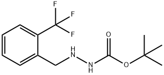 tert-butyl 2-(2-(trifluoroMethyl)benzyl)hydrazinecarboxylate Struktur