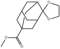 1-Methoxycarbonyl-adaMantan-4-one Ethylene Ketal 结构式
