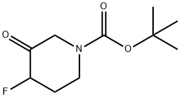 4-氟-3-氧代哌啶-1-甲酸叔丁酯, 1334413-33-0, 结构式
