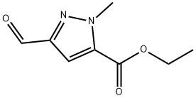 ethyl 3-forMyl-1-Methyl-1H-pyrazole-5-carboxylate Struktur